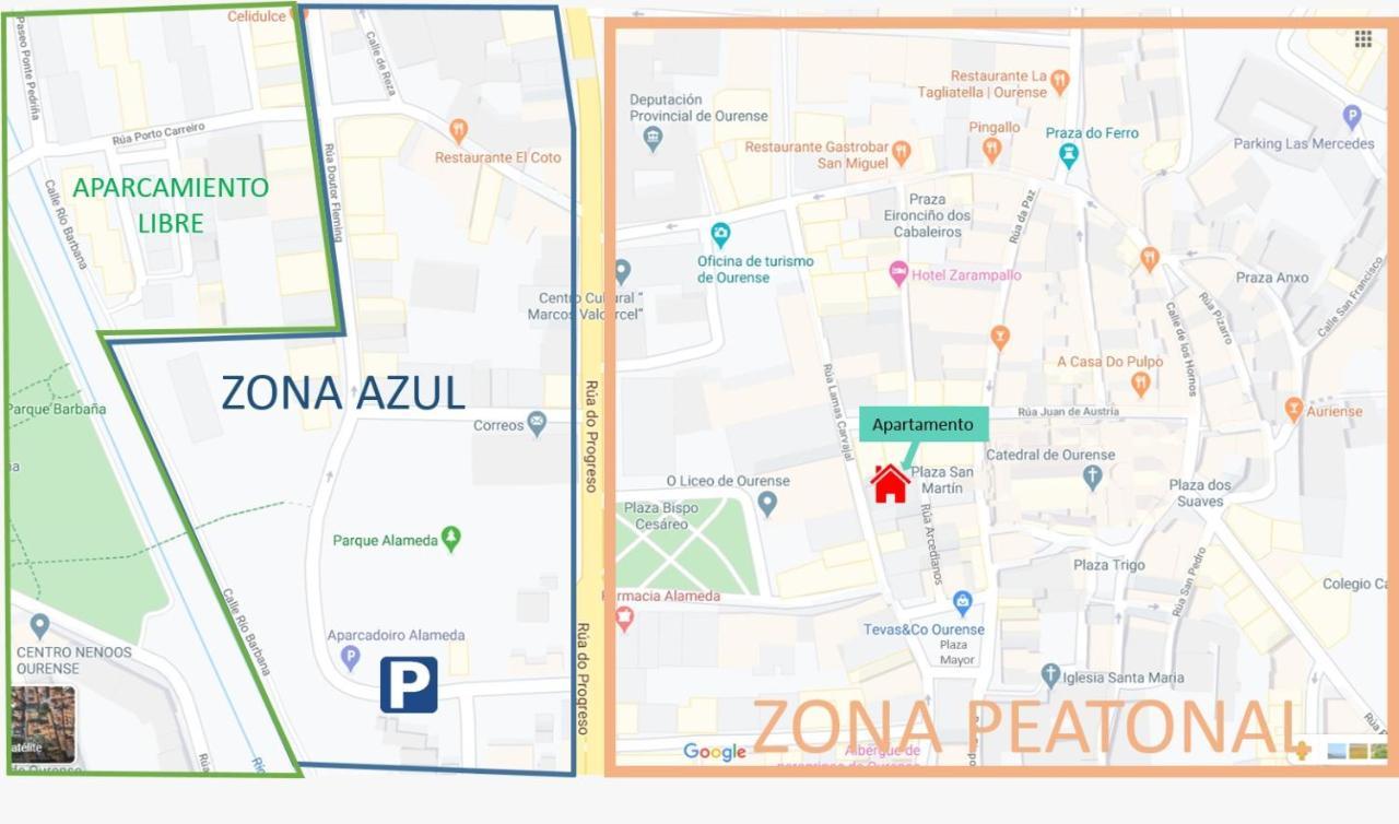 Apartamento Portico Paraiso Apartment Оуренсе Екстериор снимка